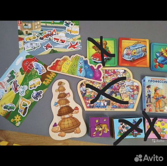 Пазл (дерево, картон, магнит)