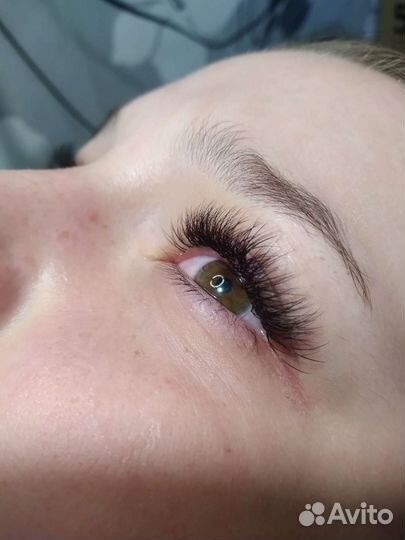 Наращивание ресниц.Оформление бровей