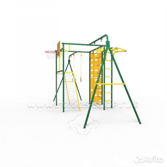 Уличный детский комплекс Атлет-Т с двумя качелями