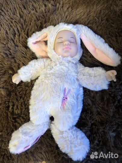 Кукла-зайка спящая