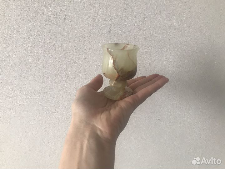 Набор рюмки из камня оникса подарочный