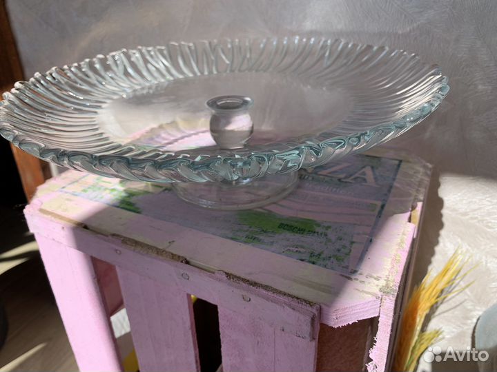 Посуда, блюдо на ножке, креманки, стакан айриш