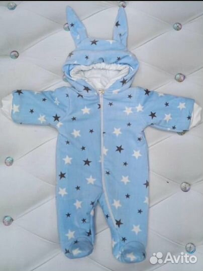 Комбинезон весенний плюшевый