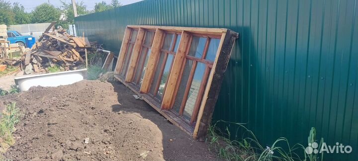 Деревянная оконная рама бу