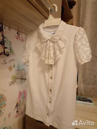 Блузки школьные р 134