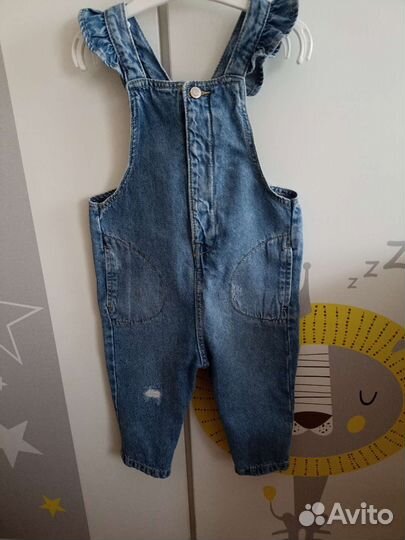 Джинсовый комбинезон zara 86
