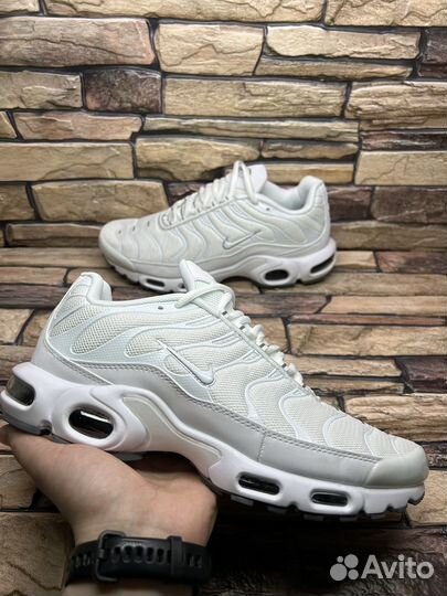 Кроссовки nike air max tn plus white рефлеткив