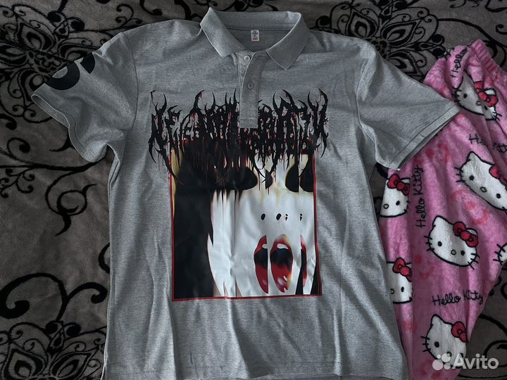 Рубашка-поло футболка y2k opium