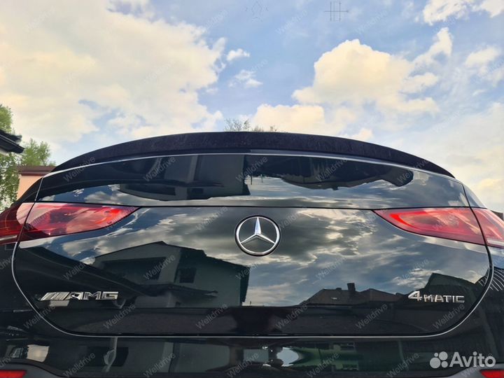 Лип-спойлер Mercedes GLE coupe C167 AMG черный
