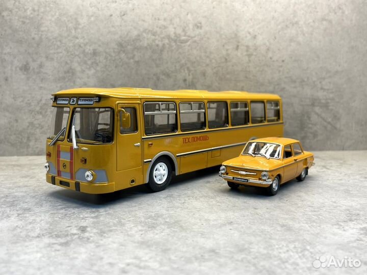 Редкая модель автобуса Лиаз-677М Техпомощь 1:43
