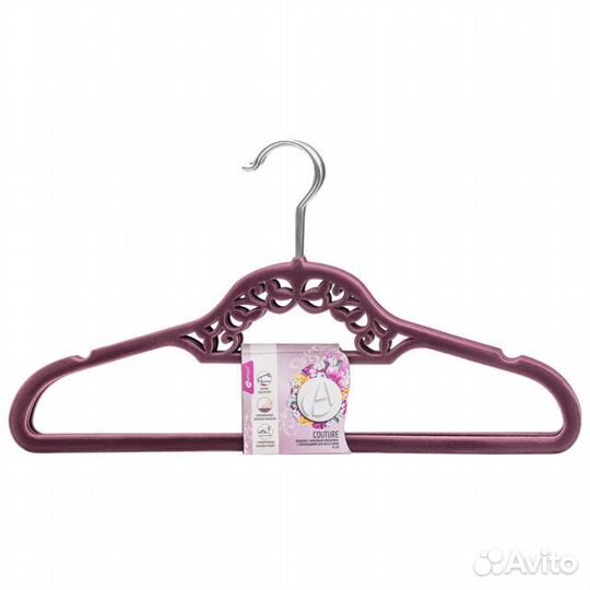 Набор вешалок apollo Couture 5шт 42см с флоковое п