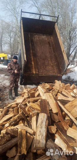 Дрова колотые и пеньками