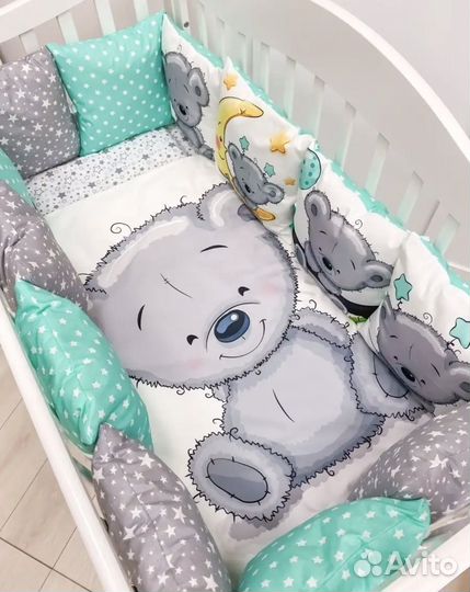 Комплект в кроватку для новорожденных
