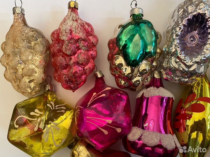 Винтажные Советские Елочные игрушки Подвески