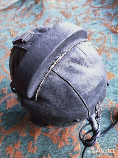 Шлем летный натуральная кожа