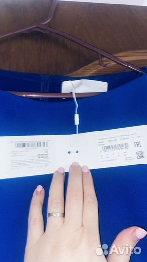 Платье Boss синее электро новое