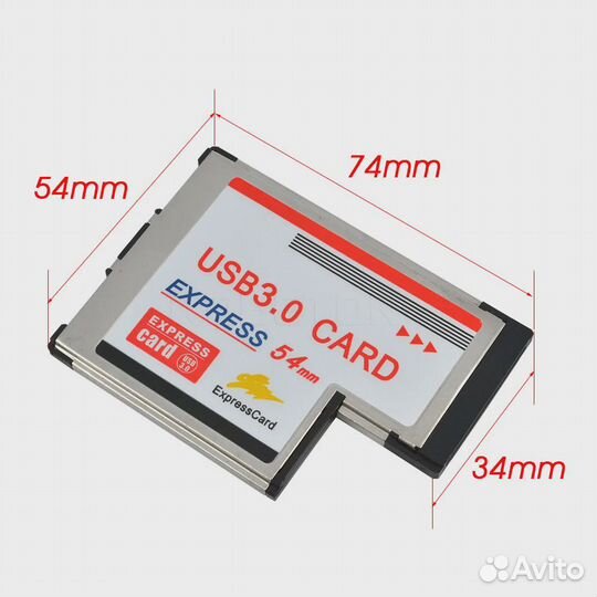 Expresscard PCI-E для USB адаптера для ноутбука