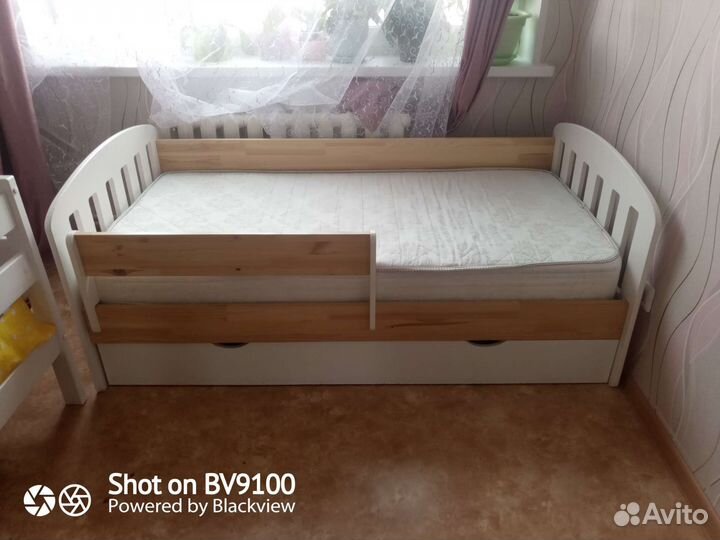 Детская кровать 160 на 80 с матрасом