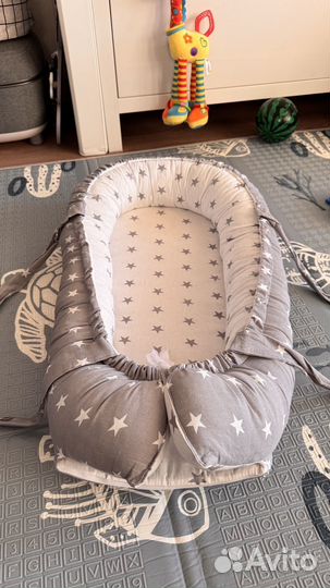 Кокон гнездышко с твердым матрасом