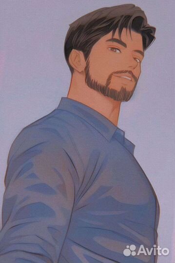 Цифровой портрет Иллюстрация