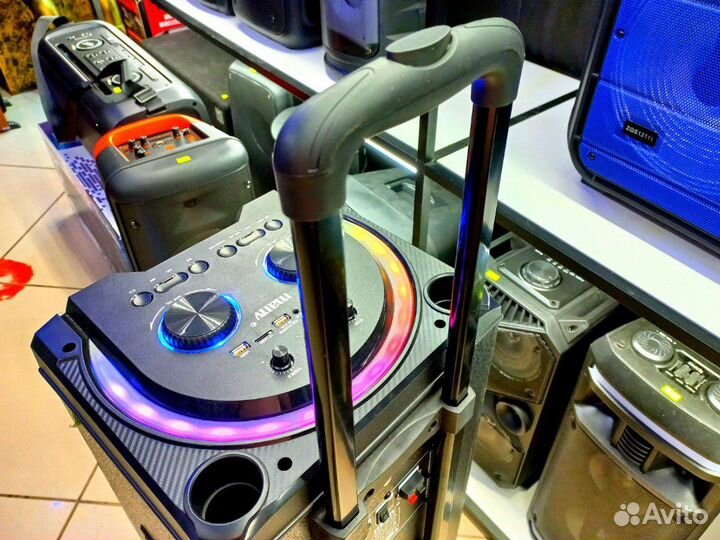 Большая мощная Блютуз колонка 1000вт party