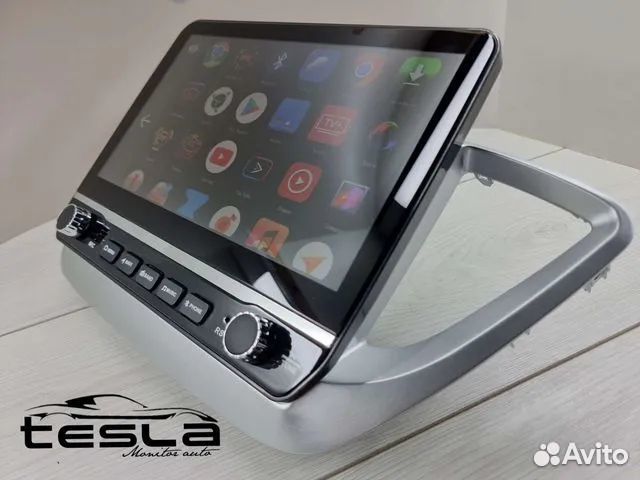 Магнитола в стиле Тесла Hyundai Solaris android 10