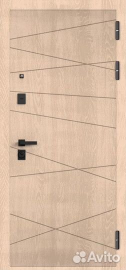 Дверь входная металлическая с зеркалом