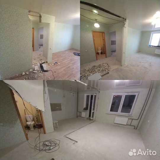 Демонтаж квартир / Разбор полов / Снос стен