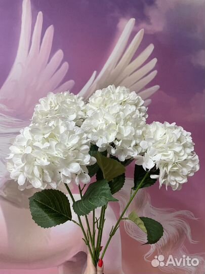 Искусственная гортензия 5 шт новая