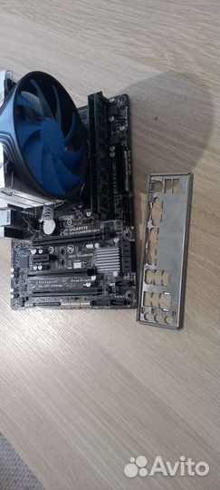 Материнская плата с процессором 4 ядра, 8гб озу