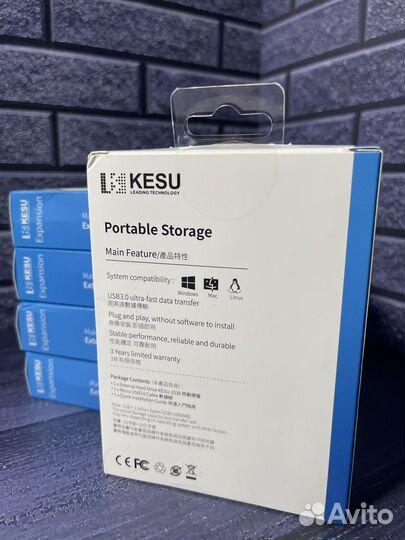 Внешний диск kesu 1 TB black