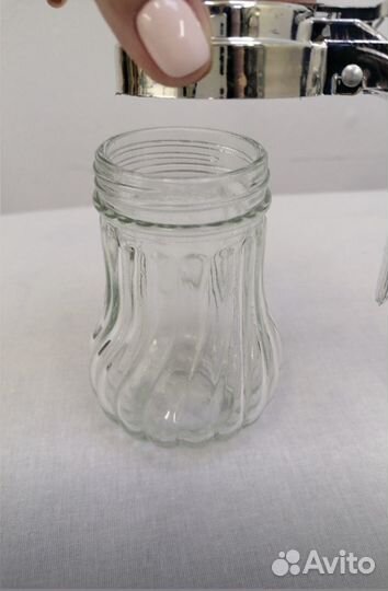 Сахарница стеклянная с дозатором