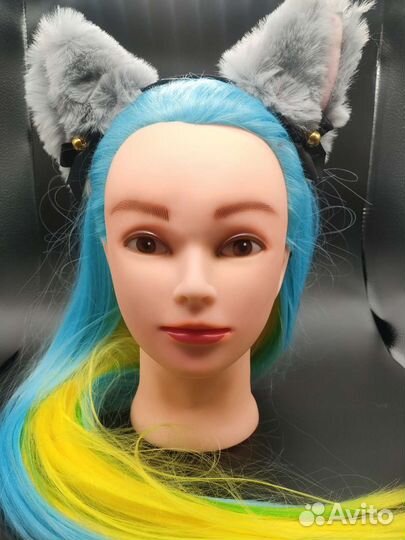 Ободок для девочки ушки аниме кота котика кошки