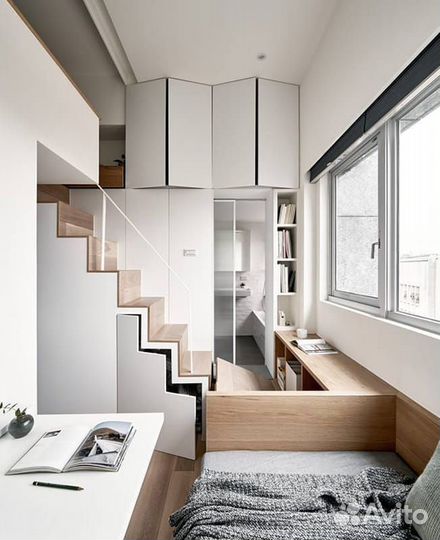 Лестница на металлокаркасе