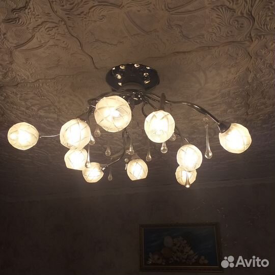Люстра потолочная бу