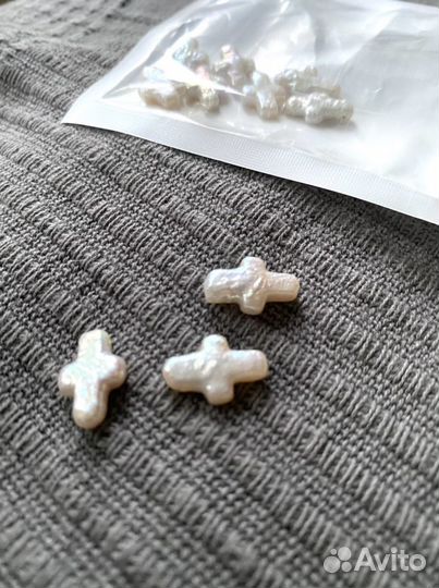 Набор:подвески-крестик из жемчуга / бисер / бусины