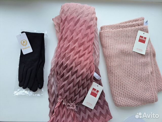 Новый шарф хомут перчатки по