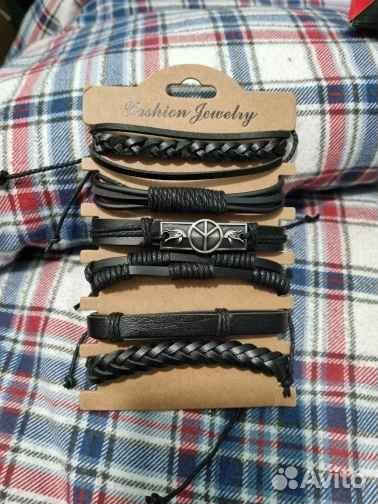 Комплект мужских браслетов -6шт