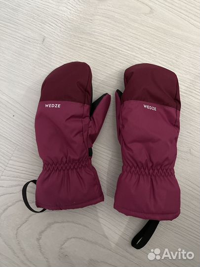 Варежки краги детские зимние