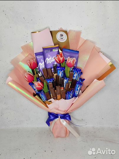 Съедобный букет. Подарок женщине