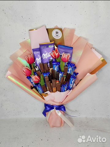 Съедобный букет. Подарок женщине