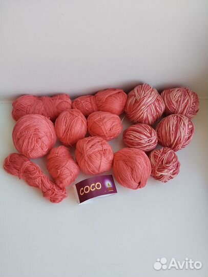 Пряжа для вязания пакетом 1600 гр. Хлопок