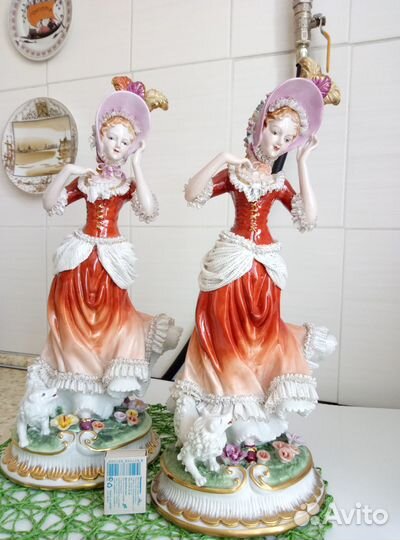 Большие фарфор. статуэтки Мейсен 30-е гг Германия