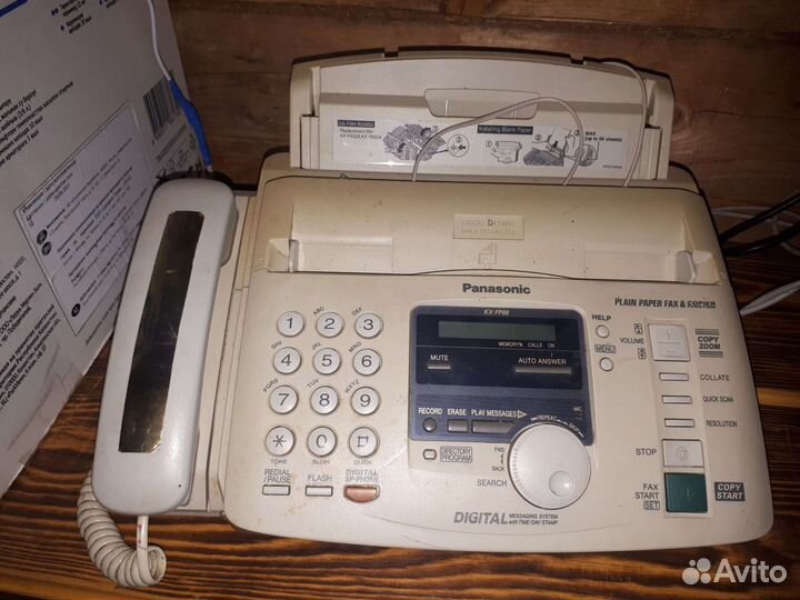 Факс panasonic kx- fp88rs, в отличном состоянии