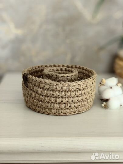Корзинка из джута
