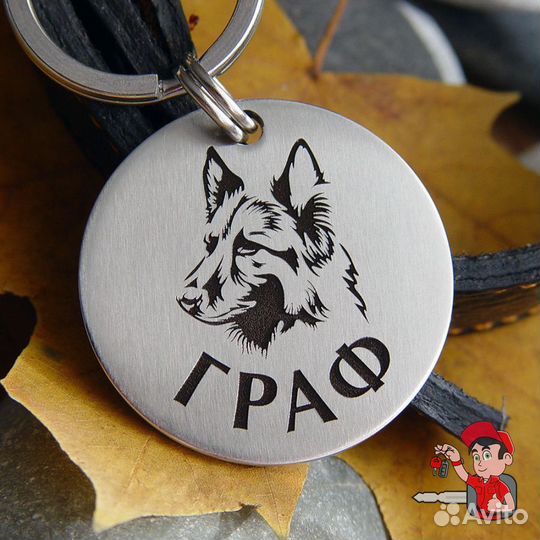 Лазерная гравировка адресник для собаки