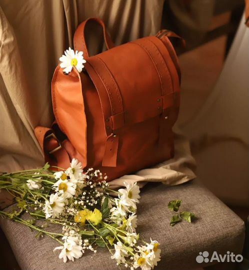 Рюкзак женский натуральная кожаный