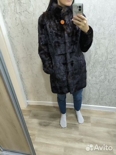 Шуба норковая L