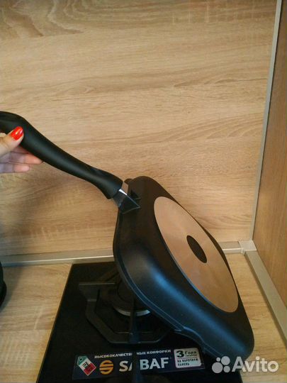 Сковорода-гриль с антипригарным покрытием