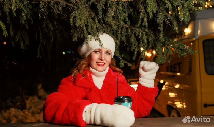 Шуба из экомеха женская